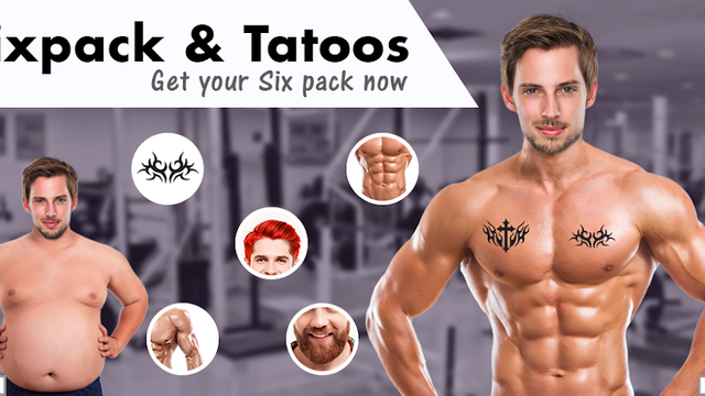 Download Men Body Styles Sixpack Tattoo Photo Editor App Free - tattoo six pack roblox