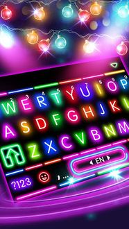 Download Sparkle Neon Lights Keyboard Theme Free - new roblox wolf life guide 10 apk download android books