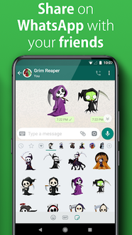 Download Grim Reaper Wastickerapps Free Free - grim reaper roblox character