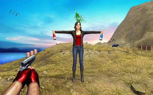 Download Real Bottle Shooter Hero 2019 Free Shooting Game Free - airport dont take the heli or the police cars or roblox